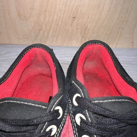 Van Era Authentic Black Suede/Red VN-OJLJ61Z Women's 7 - Picture 10 of 11